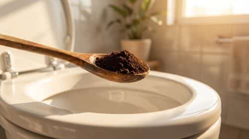ontdek de groeiende trend van het hergebruik van koffiedik in het toilet met slechts één lepel. duurzaam en milieuvriendelijk advies voor jouw badkamer.
