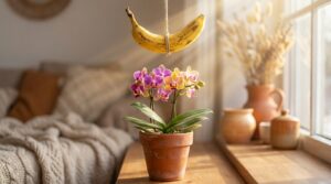 ontdek hoe je deze winter met een opgehangen banaan verrassend de bloei van je orchideeën kunt stimuleren en geef je planten een natuurlijke boost.