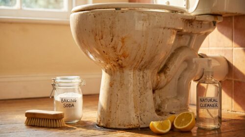 leer effectieve en veilige technieken om extreem vuile toiletten grondig schoon te maken zonder gebruik van bleekmiddel of azijn. ontdek natuurlijke en milieuvriendelijke oplossingen voor een stralend schone badkamer.