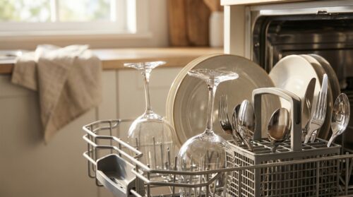 ontdek de ultieme methode om natte vaat na de vaatwasser voorgoed te vermijden en geniet altijd van perfect droge schone borden en glazen.